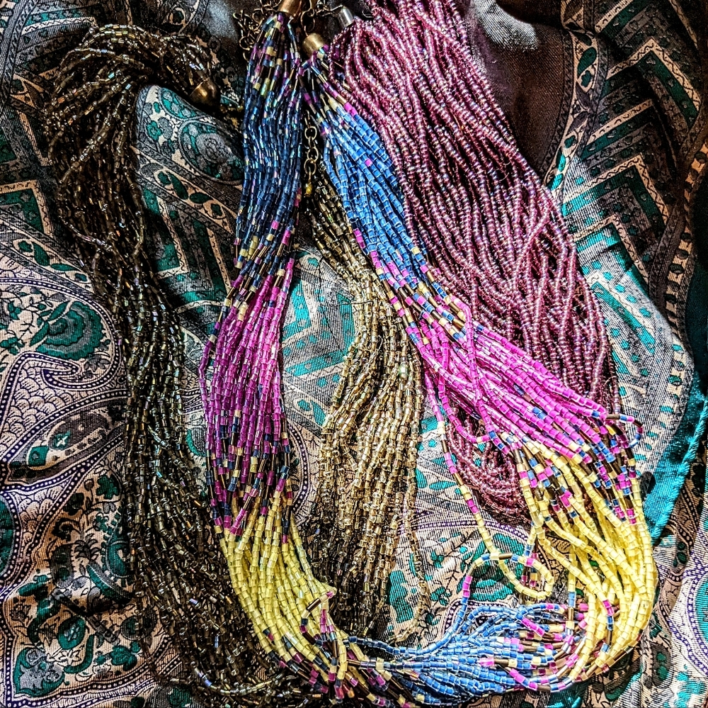 Collection of 3 cowl necklaces
